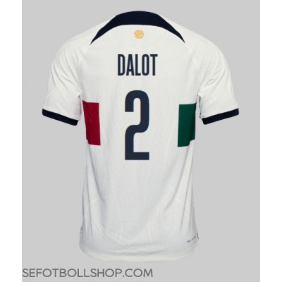 Billiga Portugal Diogo Dalot #2 Borta fotbollskläder VM 2022 Kortärmad